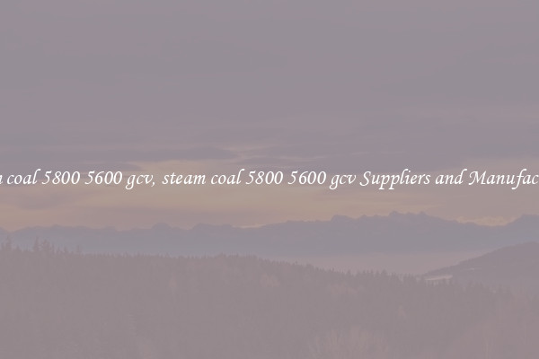 steam coal 5800 5600 gcv, steam coal 5800 5600 gcv Suppliers and Manufacturers