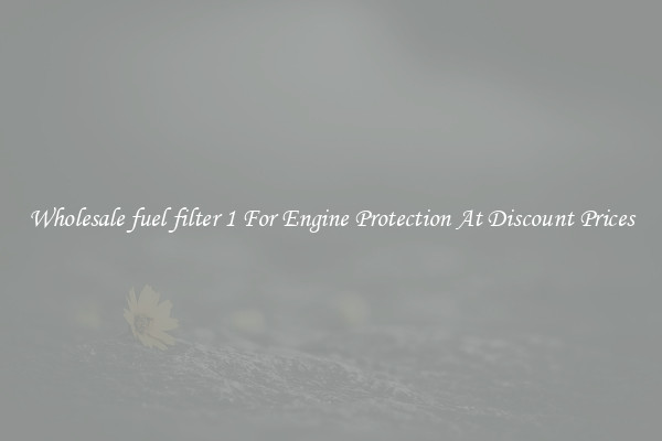 Wholesale fuel filter 1 For Engine Protection At Discount Prices