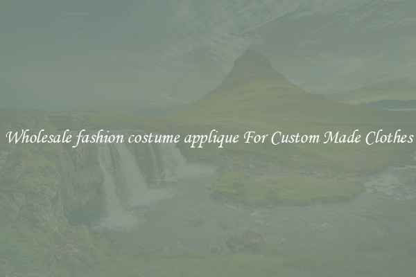 Wholesale fashion costume applique For Custom Made Clothes