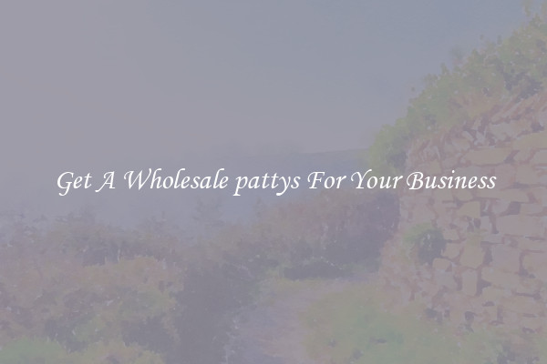 Get A Wholesale pattys For Your Business