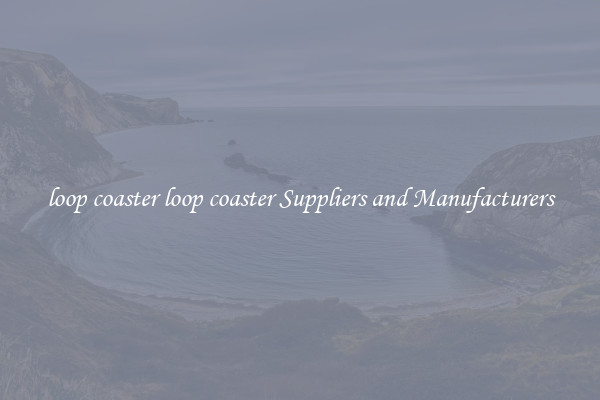 loop coaster loop coaster Suppliers and Manufacturers