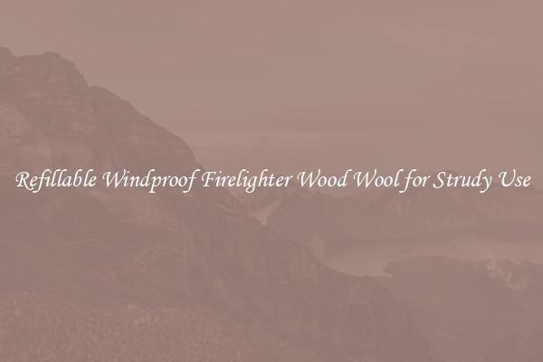 Refillable Windproof Firelighter Wood Wool for Strudy Use