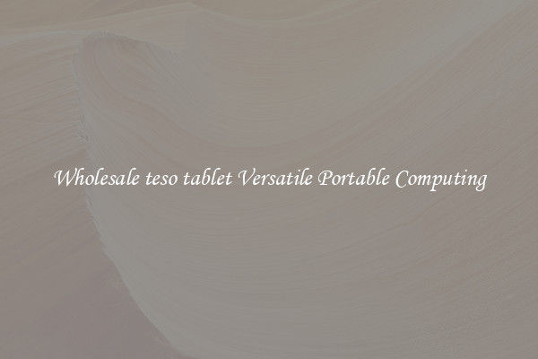 Wholesale teso tablet Versatile Portable Computing