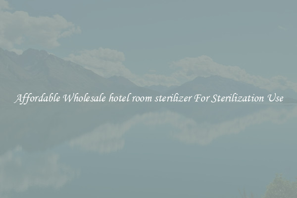 Affordable Wholesale hotel room sterilizer For Sterilization Use