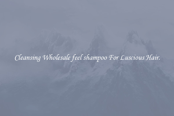 Cleansing Wholesale feel shampoo For Luscious Hair.